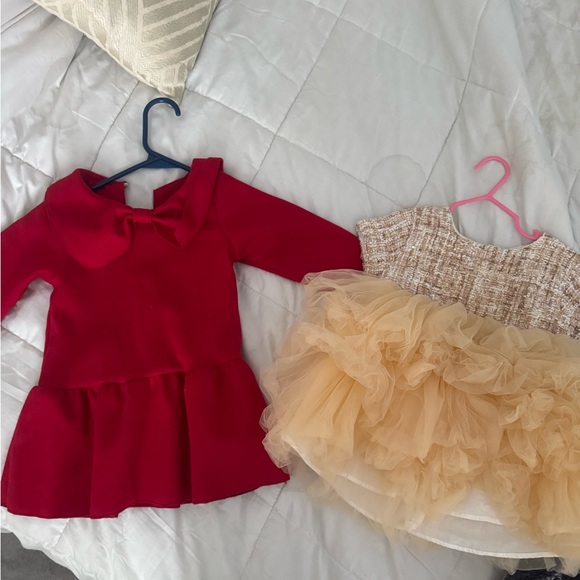 Other - Charming Red and Cream Kids Dress Set